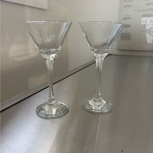 New Grey Goose Clear Glass Martini Glasses